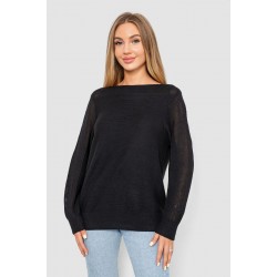 Кофта жіноча з манжетами, колір чорний, 244R999