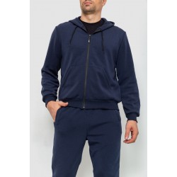 Спорт костюм чоловічий двонитка, колір темно-синій, 119R200-5