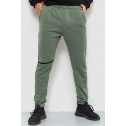 Спорт чоловічі штани на флісі, колір хакі, 238R56970