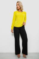 Блуза однотонна  -уцінка, колір жовтий, 230R306-U-109