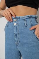 Джинси жіночі Mom-fit, колір блакитний, 244R1640S20