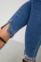 Джинси жіночі однотонні Skinny, колір синій, 244RS5711