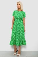 Сукня жіноча з принтом софт, колір зелений, 257R8070-2