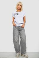 Футболка жіноча з принтом, колір білий, 244R1008-5