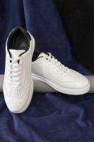 Кеди чоловічі, колір біло-чорний, 248RR27