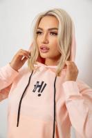 Спортивний костюм жіночий двонитка  -уцінка, колір персиковий, 214R1419-003-U-3