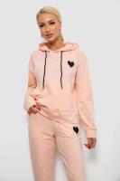 Спортивний костюм жіночий двонитка  уцінка, колір персиковий, 214R1419-004-U-5